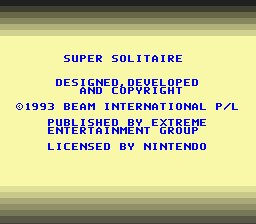Super Solitaire screenshot 4 for Super Nintendo